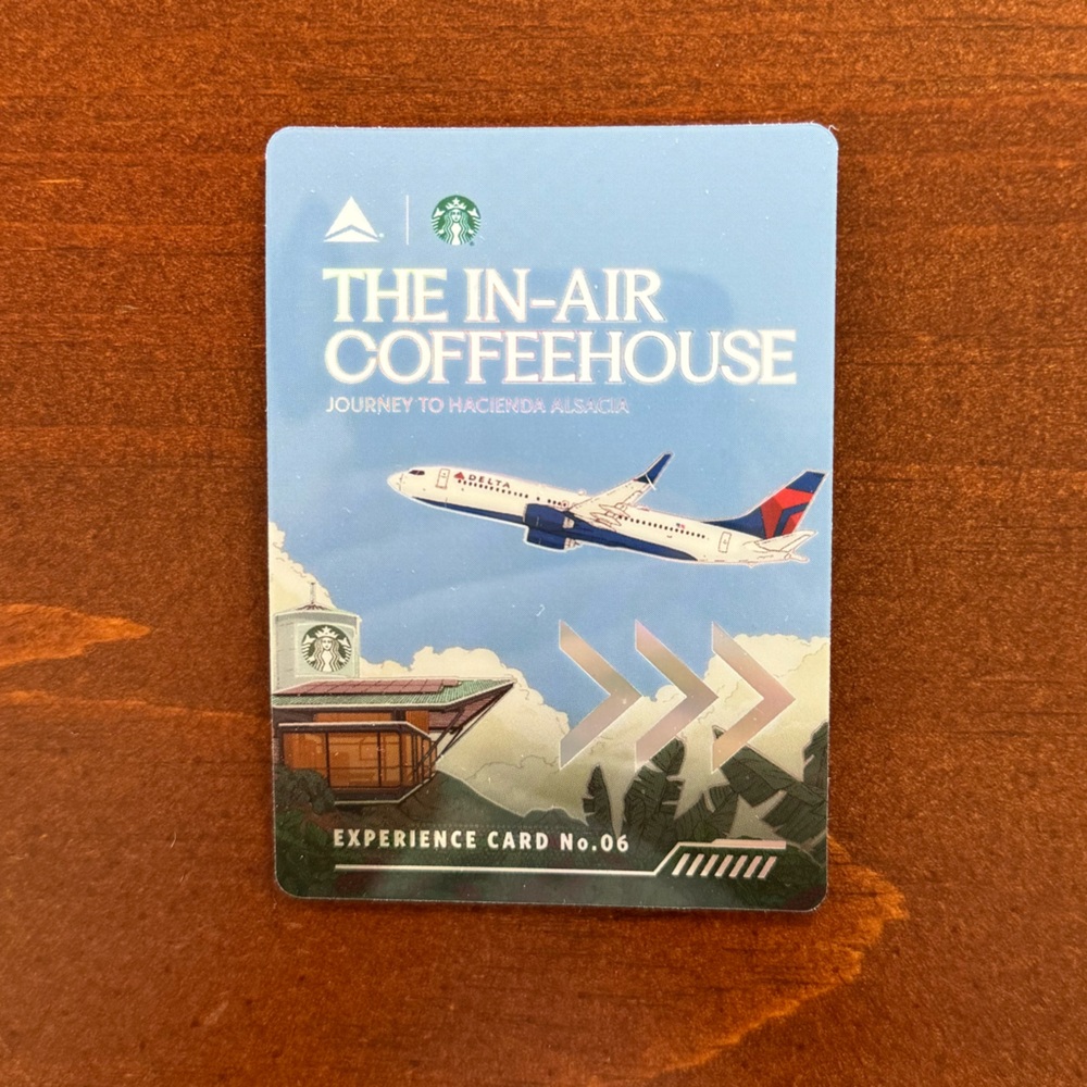 Delta In-Air Coffeehouse Experience Trading Card - Picture 3 of 5